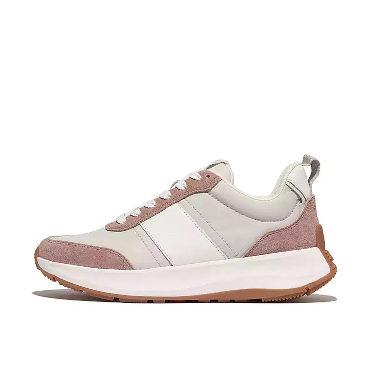 FitFlop F-MODE FLOW Womens Trainers Peachy/Clay Pink Mix sold by Shuperb