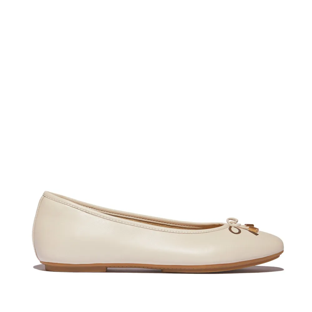 DELICATO BOW SOFT Womens Ballet Flats Paris Beige sold by Shuperb