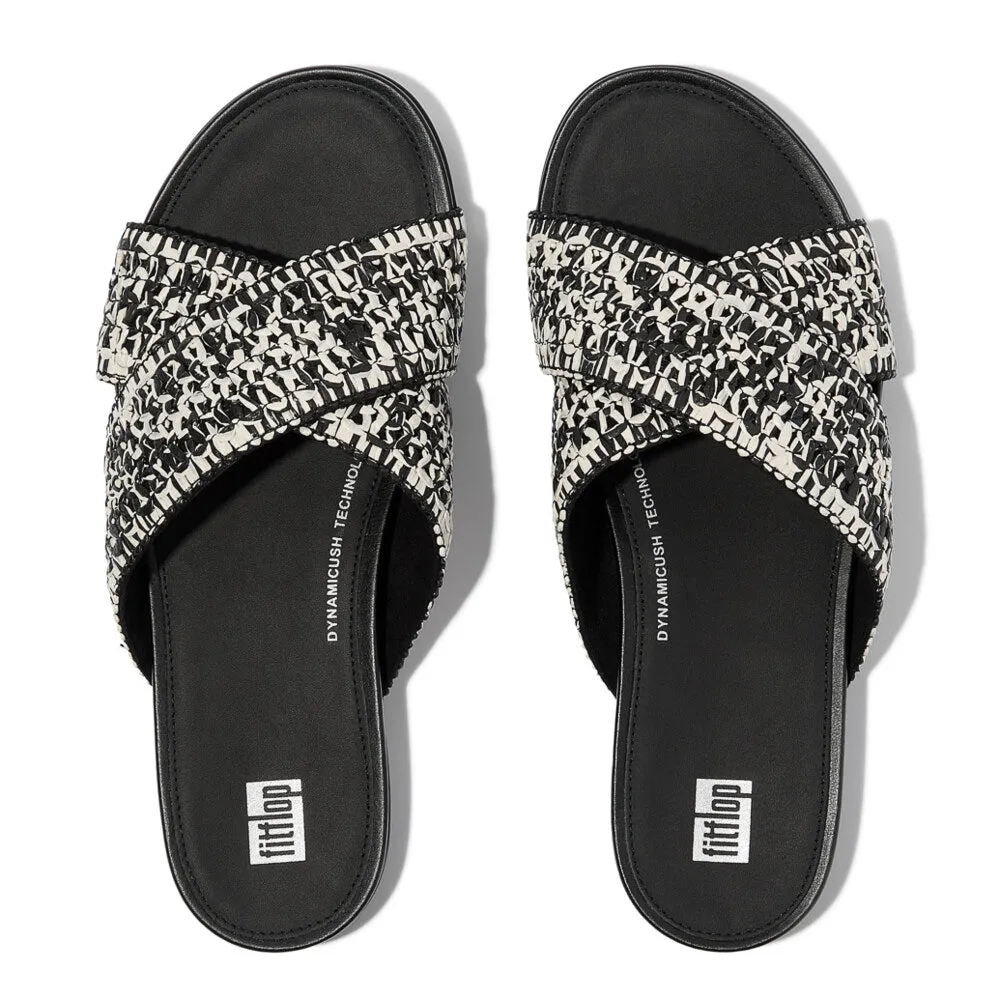 FitFlop GRACIE WOVEN Womens Slides Black/Ivory Mix sold by Shuperb product image thumbnail 2
