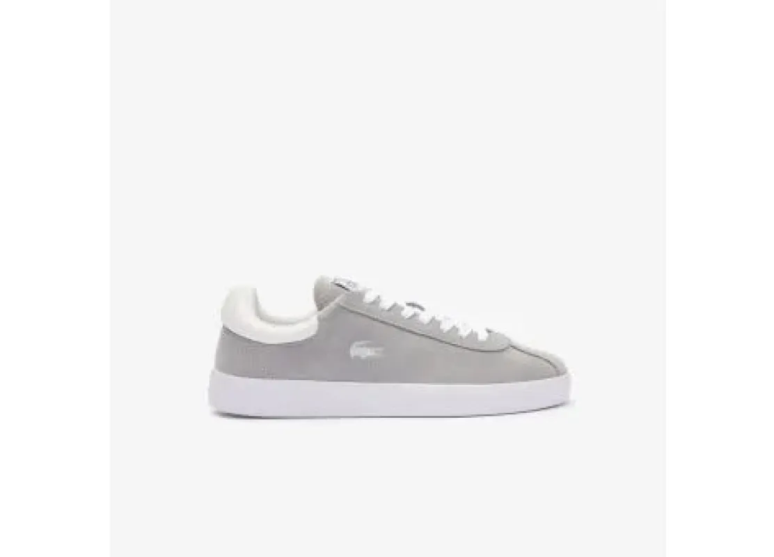 Lacoste BASESHOT Mens Trainers Grey/White sold by Shuperb