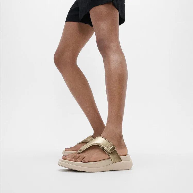 FitFlop F-MODE GO Womens Toe Post Sandals Platino sold by Shuperb product image thumbnail 2