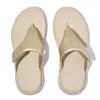 FitFlop F-MODE GO Womens Toe Post Sandals Platino sold by Shuperb