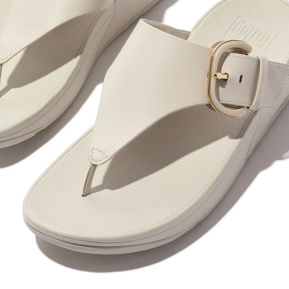 FitFlop LULU RESIN-BUCKLE Womens Toe Post Sandals Paris Beige sold by Shuperb product image thumbnail 3