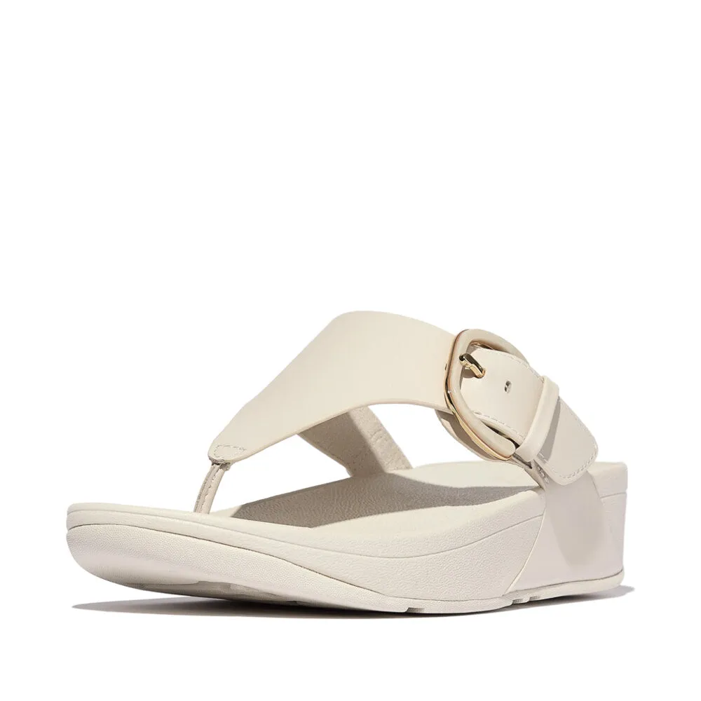 FitFlop LULU RESIN-BUCKLE Womens Toe Post Sandals Paris Beige sold by Shuperb product image thumbnail 4