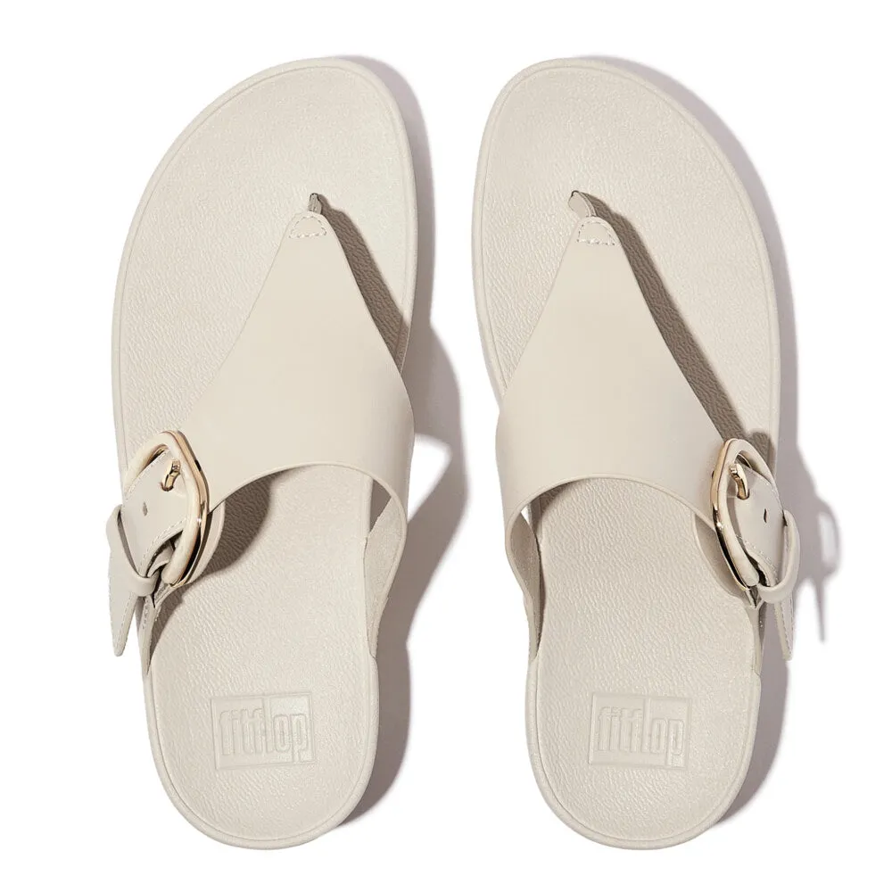 FitFlop LULU RESIN-BUCKLE Womens Toe Post Sandals Paris Beige sold by Shuperb product image thumbnail 2