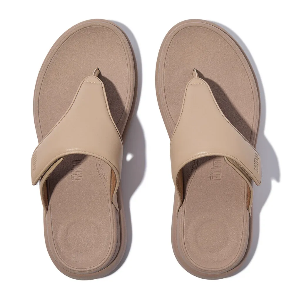 FitFlop F-MODE GO Womens Toe Post Sandals Classic Beige sold by Shuperb product image thumbnail 4