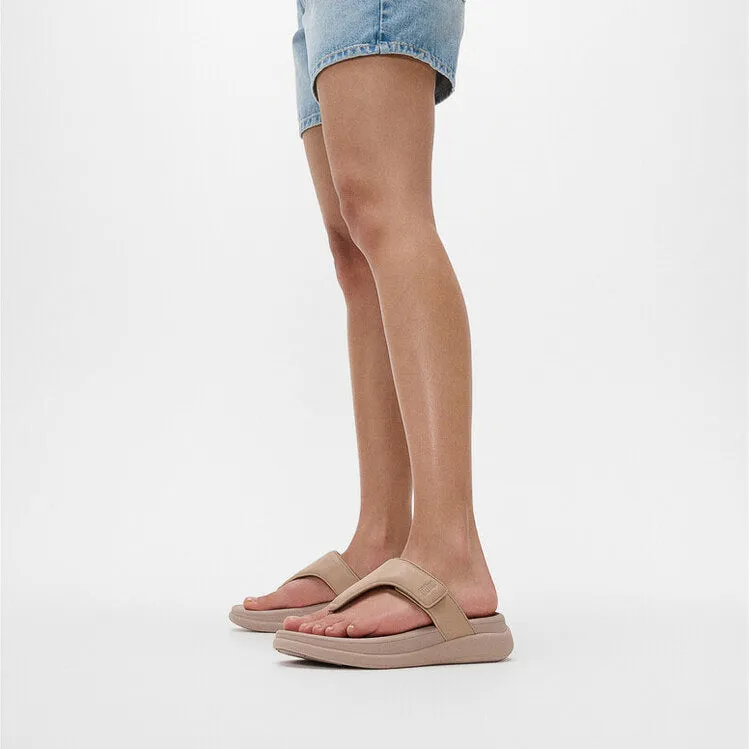 FitFlop F-MODE GO Womens Toe Post Sandals Classic Beige sold by Shuperb product image thumbnail 3