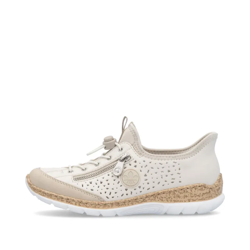 Rieker N42V3-60 Womens Shoes Beige sold by Shuperb