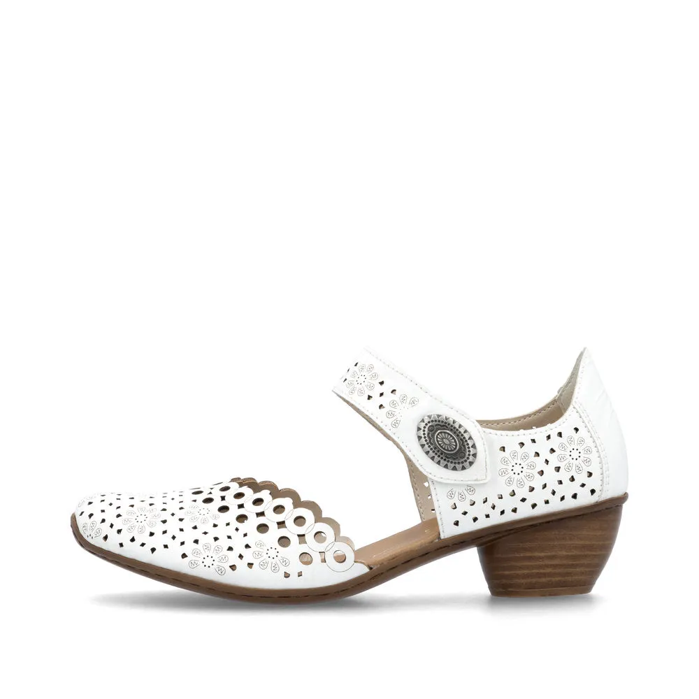 Rieker 43753-80 Womens Shoes White sold by Shuperb