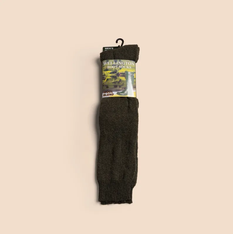 Mud Dogs Mens Welly Boot Socks Olive Green sold by Shuperb