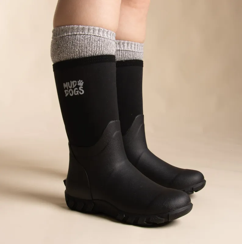 Mud Dogs Womens Welly Boot Socks Light Grey sold by Shuperb