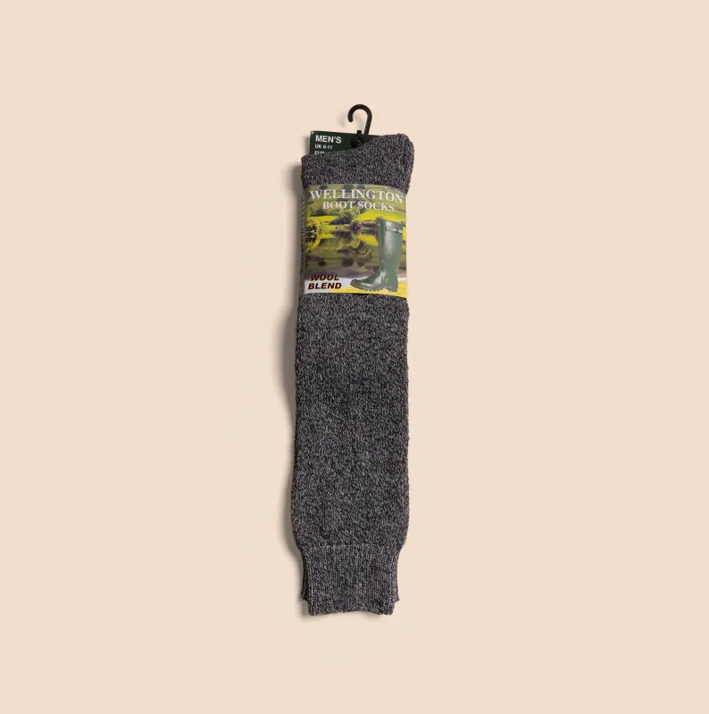 Mud Dogs 34SED013 Mens Wellington Boot Socks Grey sold by Shuperb