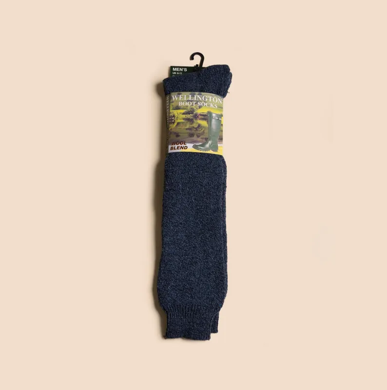 Mud Dogs Mens Welly Boot Socks Navy sold by Shuperb