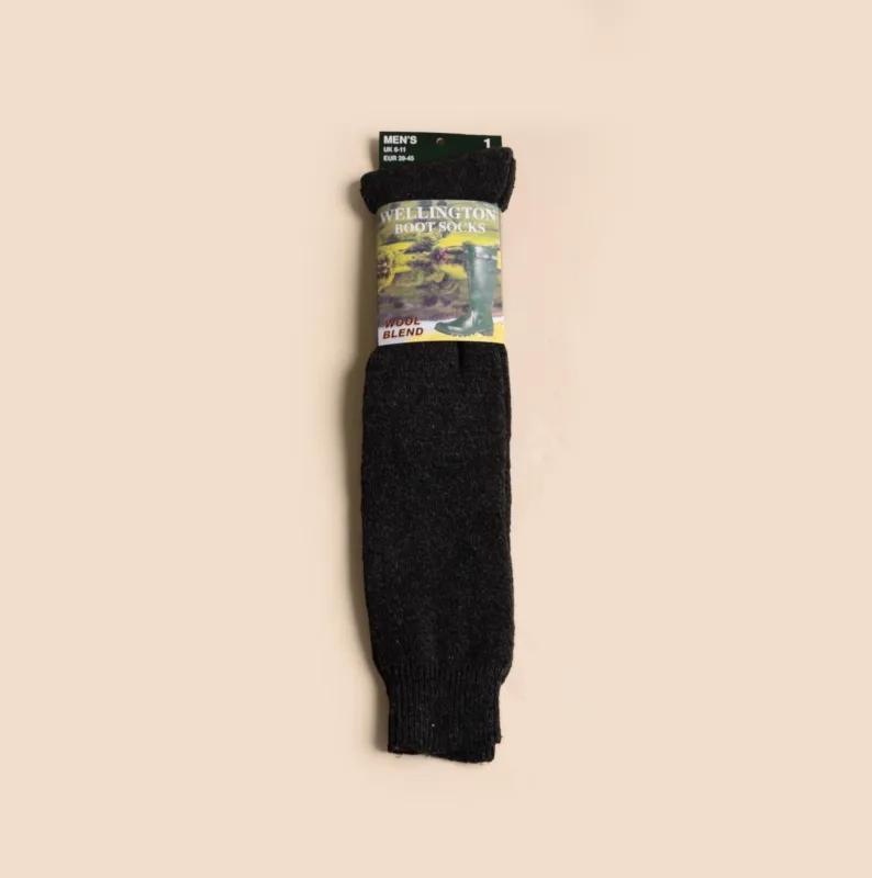 Mud Dogs 34SED013 Mens Wellington Boot Socks Black sold by Shuperb