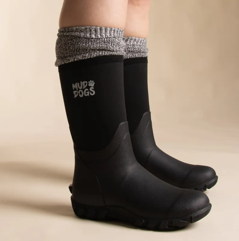 Mud Dogs 34SED060 Womens Wellington Boot Socks Grey sold by Shuperb