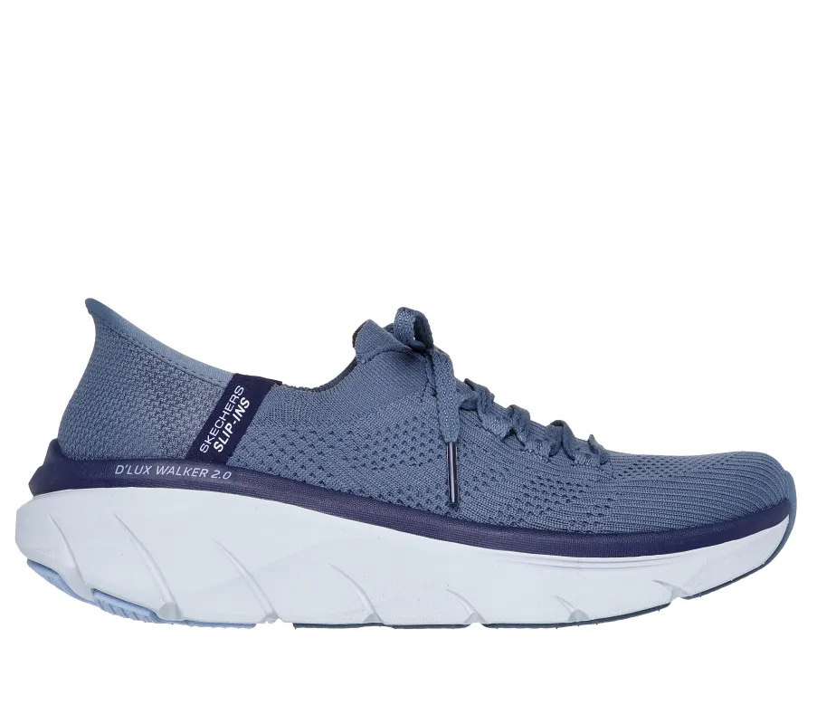 Skechers D'LUX WALKER 2.0 - THRILL MOVEMENT Womens Trainers Slate sold by Shuperb