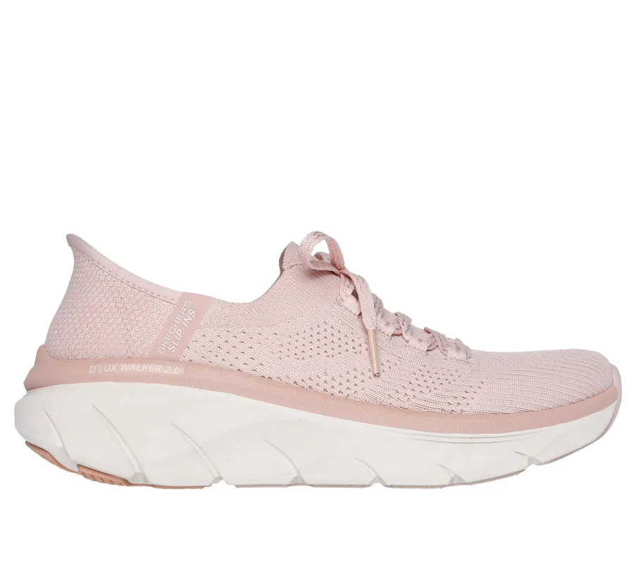 Skechers D'LUX WALKER 2.0 - THRILL MOVEMENT Womens Trainers Rose sold by Shuperb