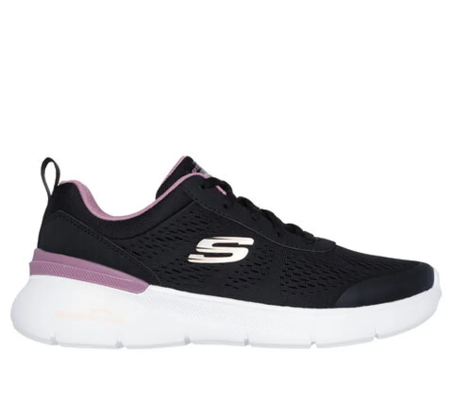 Skechers SKECH-AIR DYNAMIGHT 2.0 - NEW Womens Trainers Black/Mauve sold by Shuperb