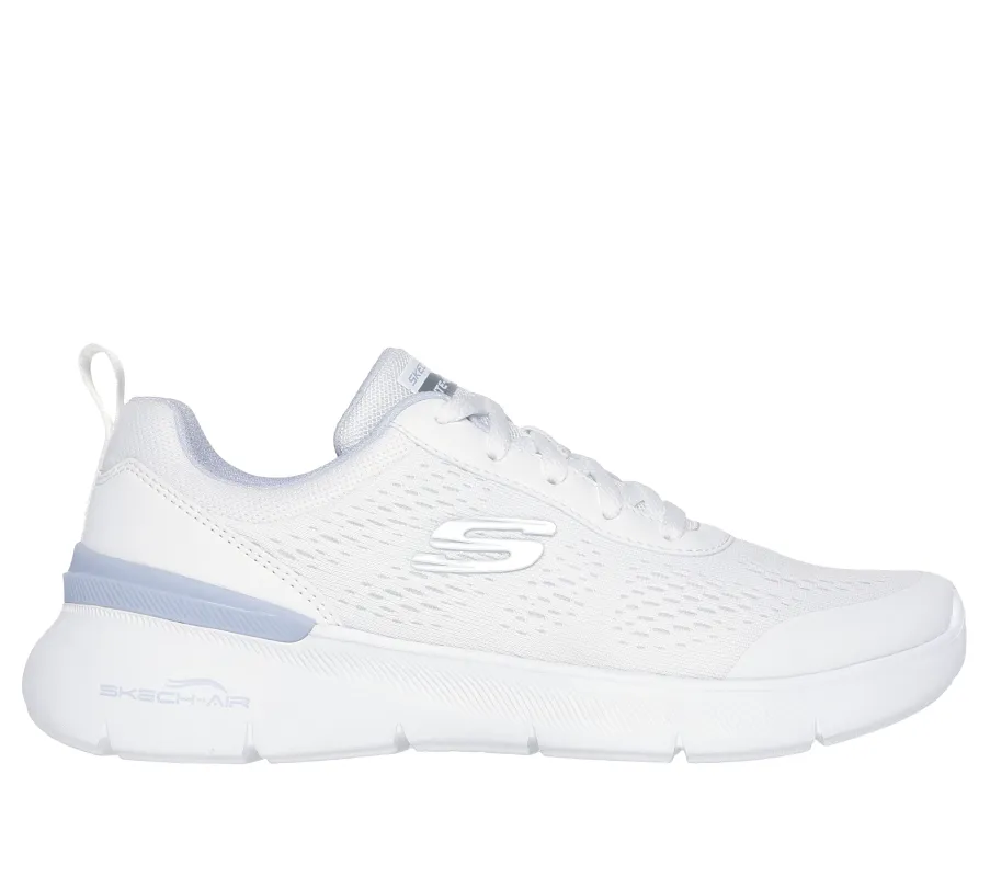 Skechers SKECH-AIR DYNAMIGHT 2.0 - NEW Womens Trainers White/Light Blue sold by Shuperb