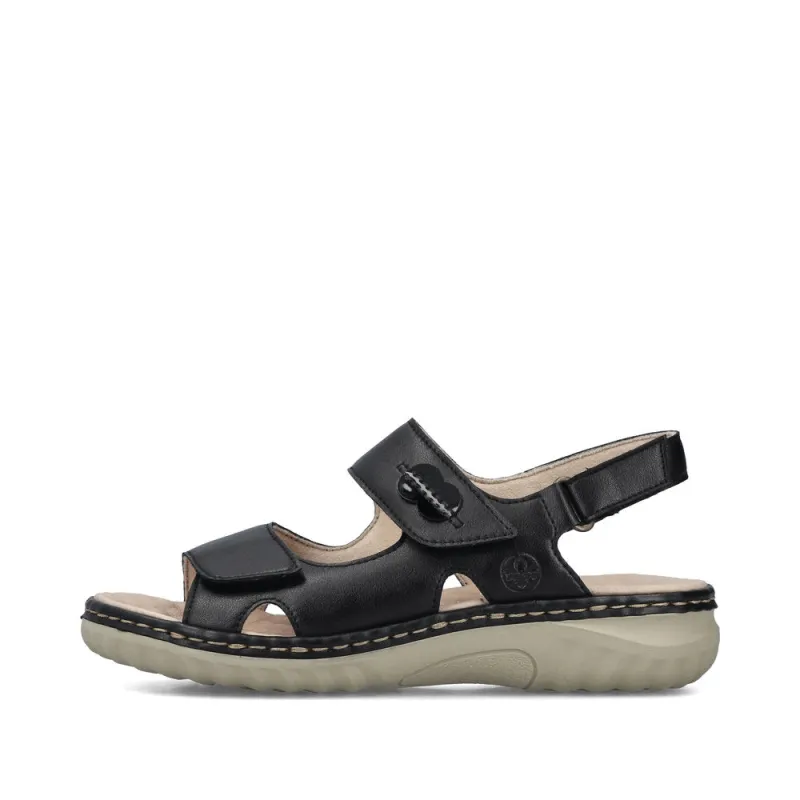 Rieker 60462-00 Womens Sandals Black sold by Shuperb