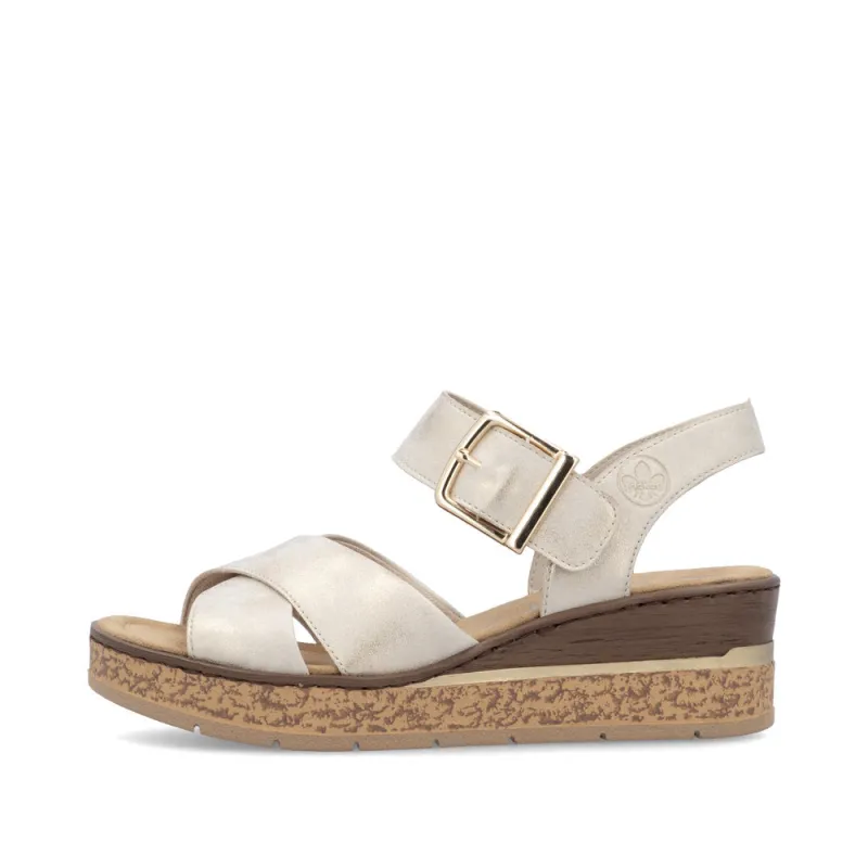 Rieker 63795-60 Womens Sandals Beige sold by Shuperb