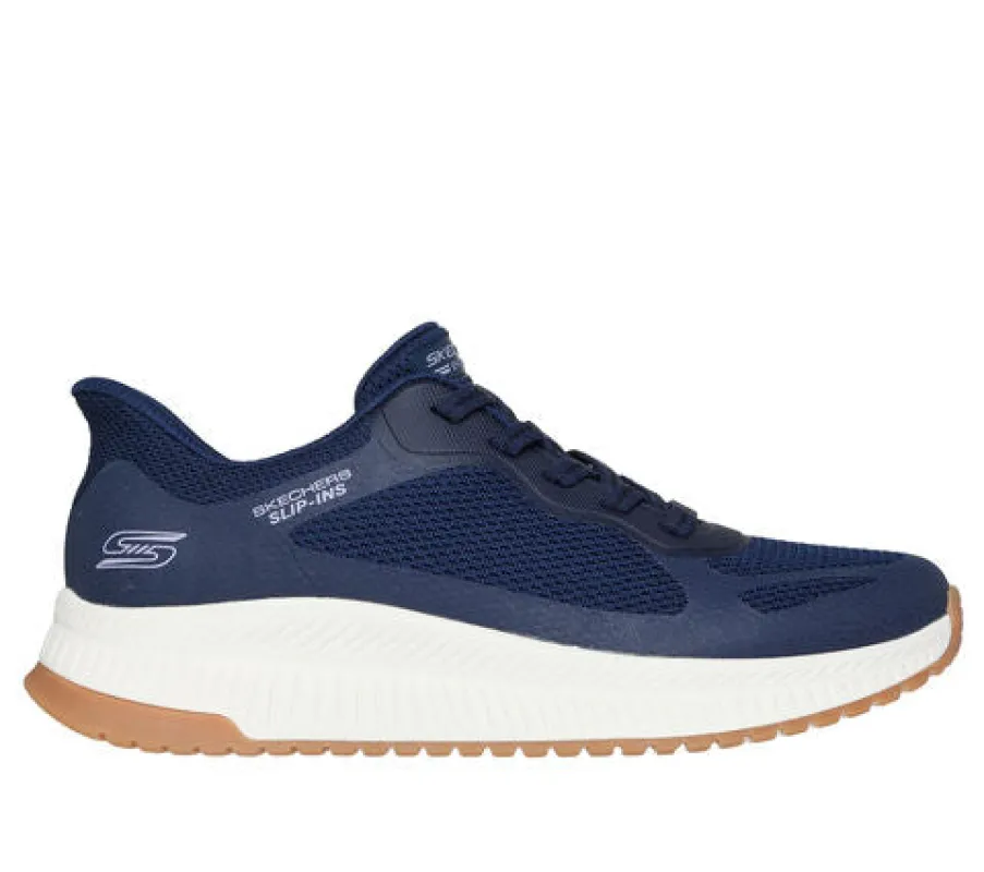 Skechers 117624/NVY BOBS SQUAD 4 - STAPLE LOOK Womens Trainers Navy/Grey/Pink sold by Shuperb