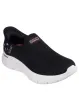 Skechers GO WALK FLEX - SUNSET ROSE Womens Trainers Black/Pink sold by Shuperb
