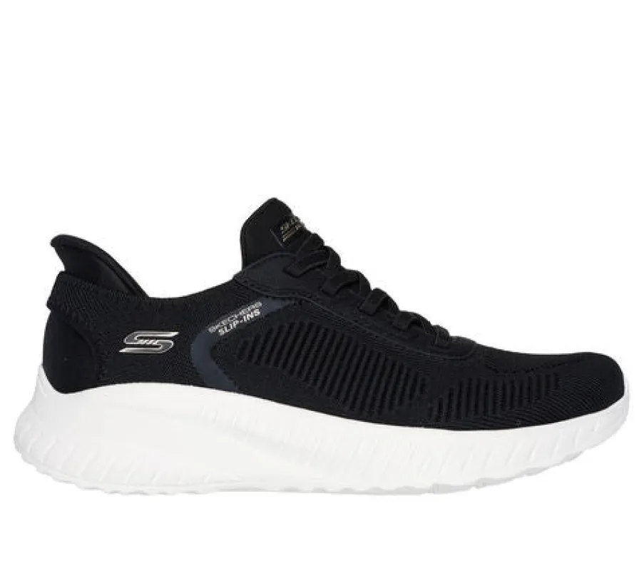 Skechers 117497/BLK BOBS SPORT SQUAD Womens Trainers Black sold by Shuperb
