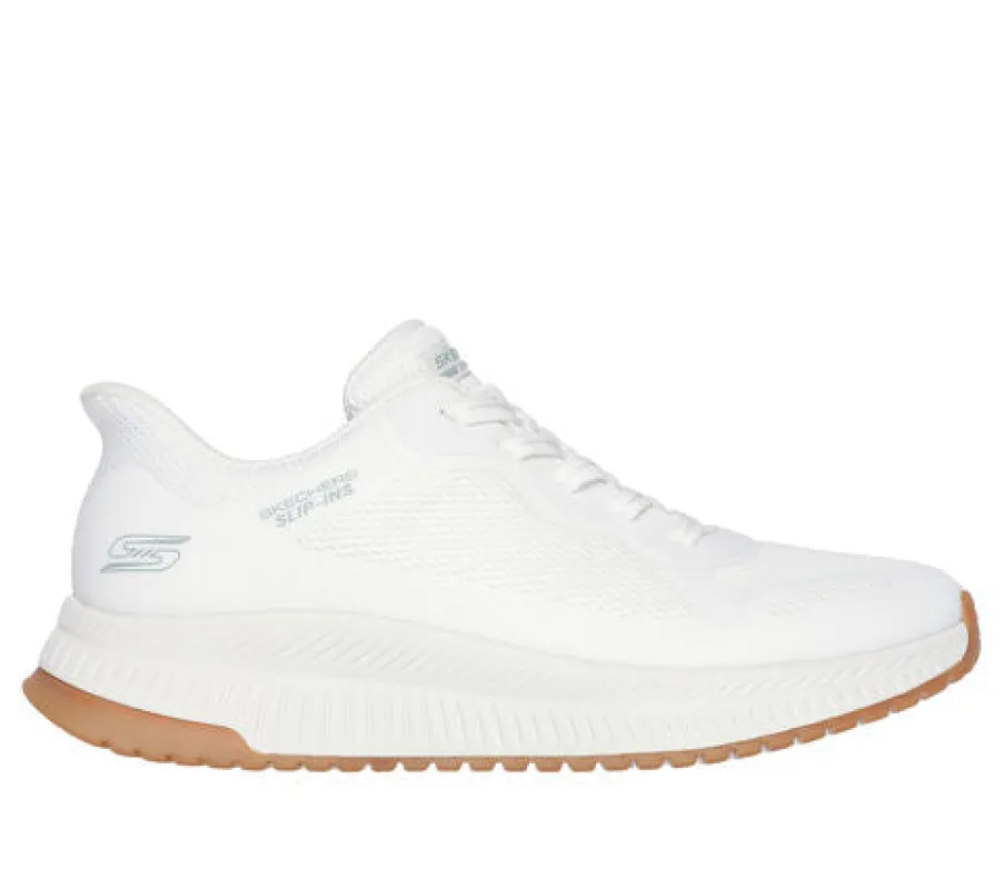 Skechers 117624/WHT BOBS SQUAD 4 - STAPLE LOOK Womens Trainers White sold by Shuperb