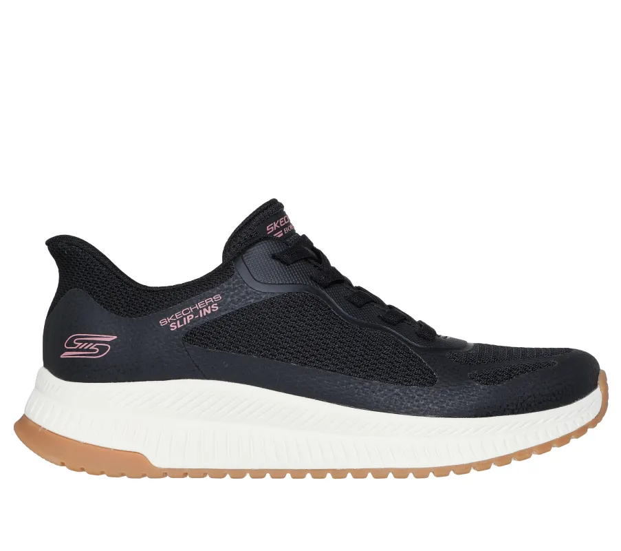 Skechers 117624/BLK BOBS SQUAD 4 - STAPLE LOOK Womens Trainers Black sold by Shuperb