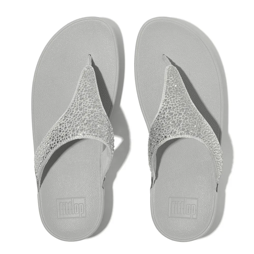 FitFlop LULU CRYSTAL-MIX Womens Toe Post Sandals Silver sold by Shuperb product image thumbnail 2