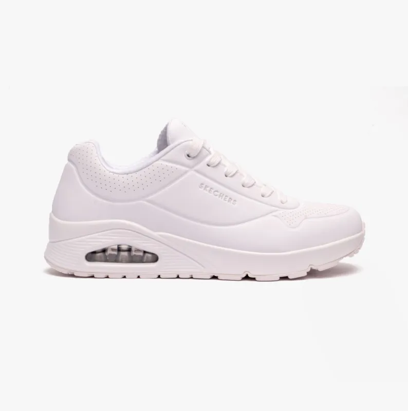 Skechers 52458/W UNO-STAND ON AIR Mens Trainers White sold by Shuperb