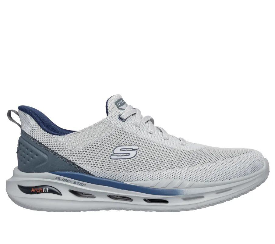 Skechers 210994/LTGY ARCH FIT ORVAN - KINCADE Mens Trainers Light Grey sold by Shuperb