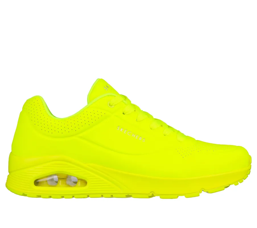 Skechers UNO - STAND ON AIR Mens Trainers Lime sold by Shuperb