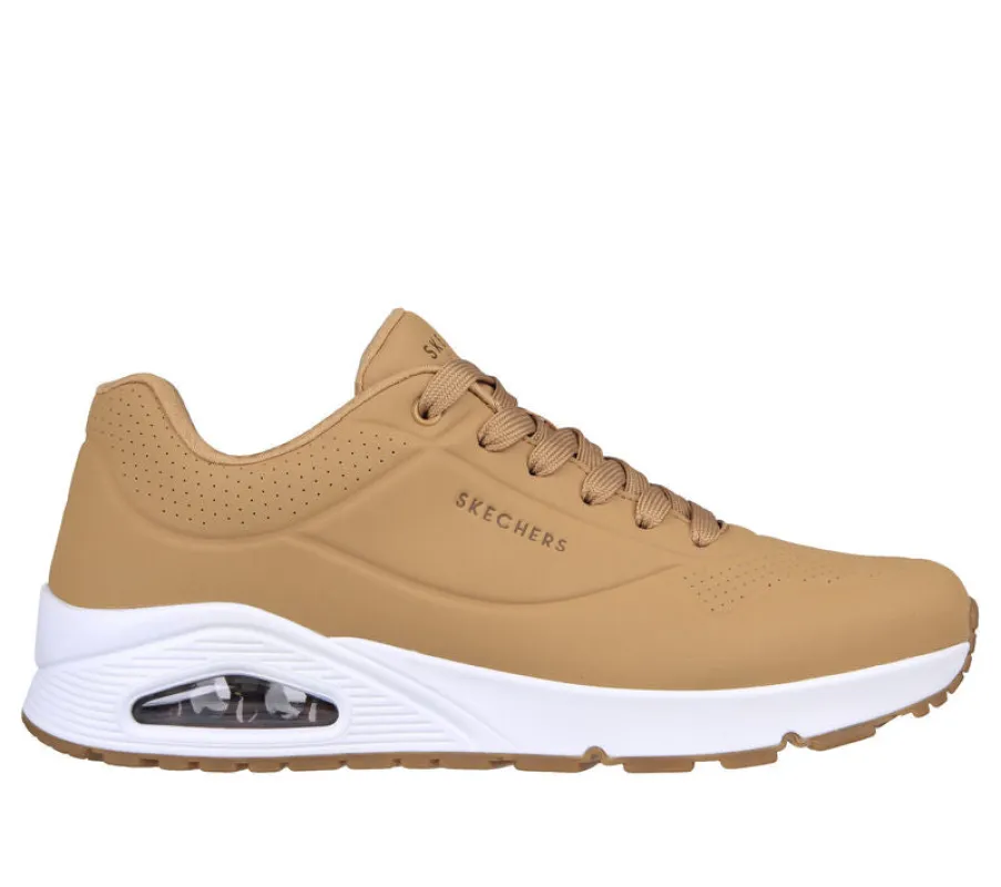 Skechers UNO - STAND ON AIR Mens Trainers Tan sold by Shuperb