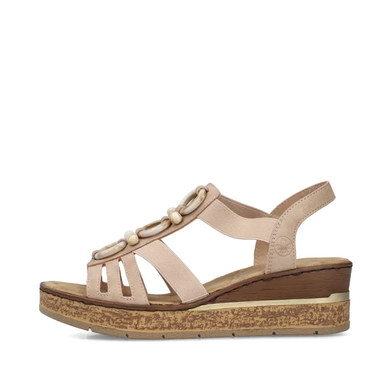 Rieker 63778-31 Womens Sandals Pink sold by Shuperb