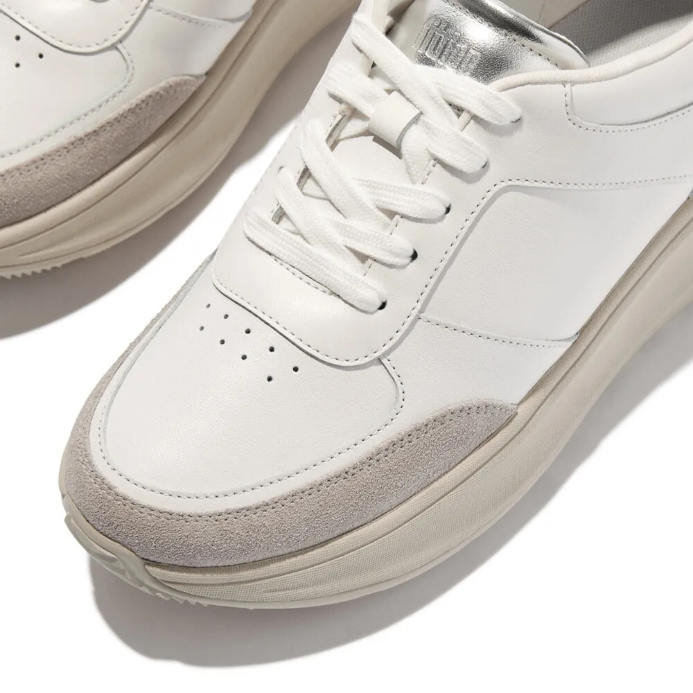 FitFlop F-MODE LEATHER Womens Trainers Urban White/Silver sold by Shuperb product image thumbnail 5