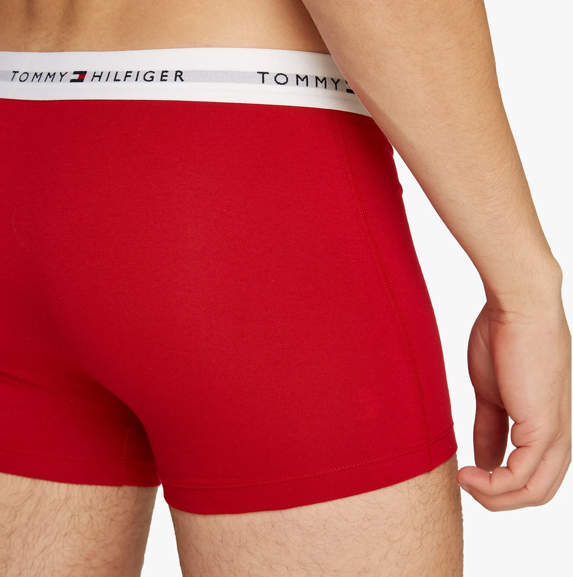 Tommy Hilfiger 3 Pack Mens Logo Waistband Trunks Multicoloured sold by Shuperb product image thumbnail 3