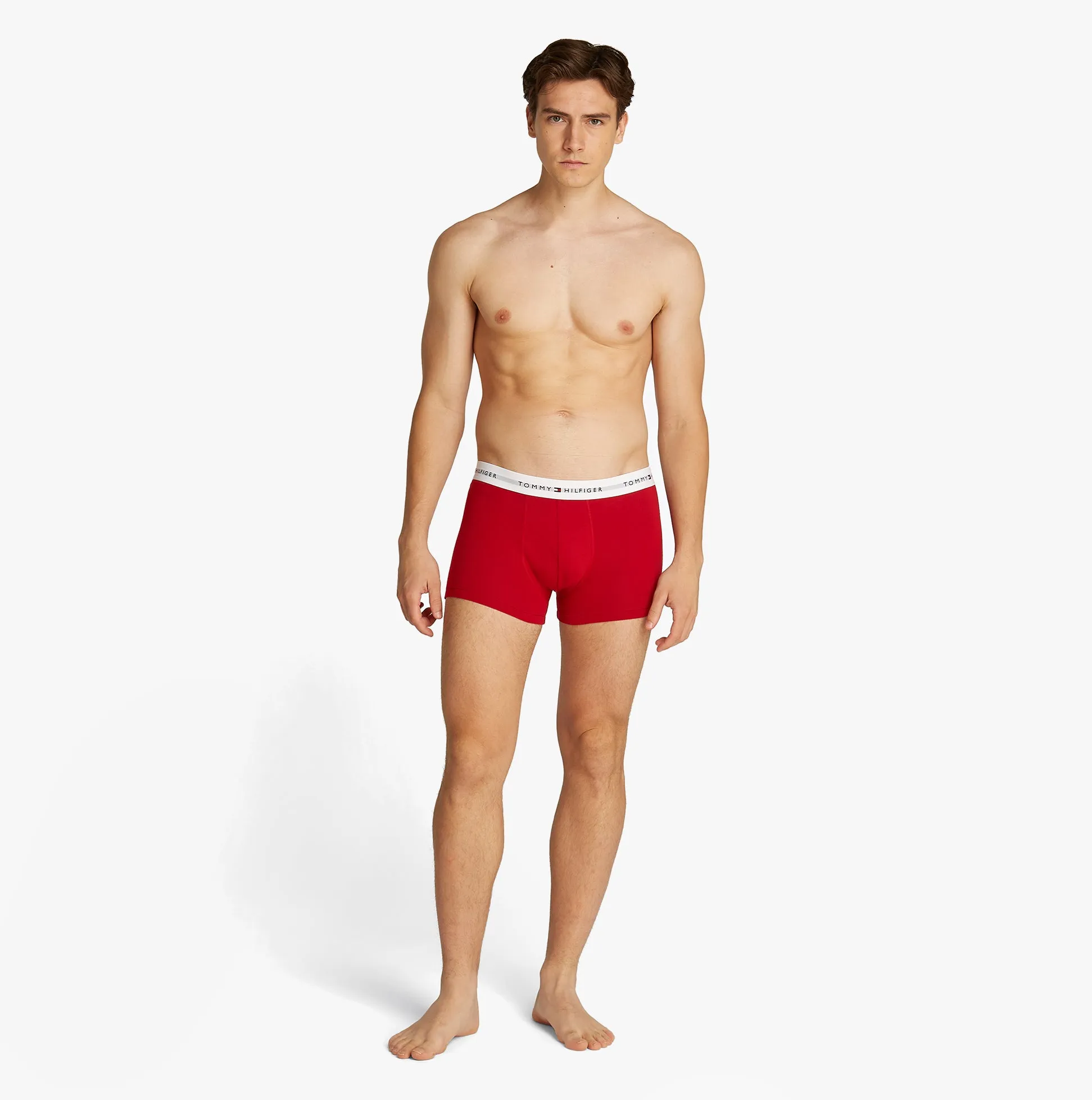 Tommy Hilfiger 3 Pack Mens Logo Waistband Trunks Multicoloured sold by Shuperb product image thumbnail 4