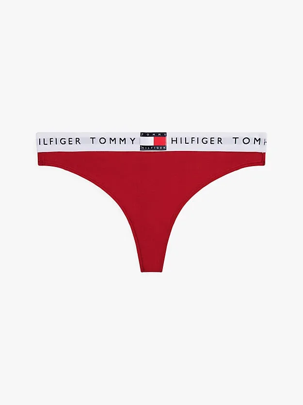 Tommy Hilfiger HERITAGE Womens Classic Thong Primary Red sold by Shuperb