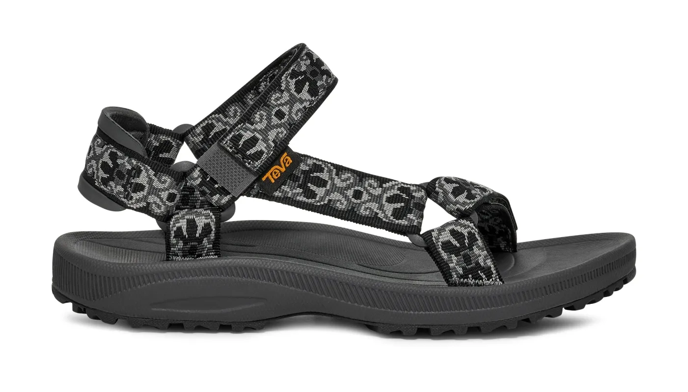 Teva WINSTED Womens Sandals Archive Floral Black/ Grey sold by Shuperb