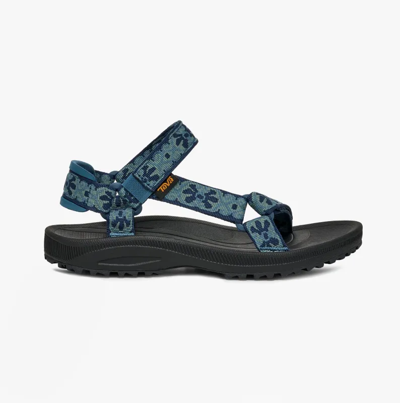Teva WINSTED Womens Sandals Archive Floral Crown Blue/ Dress Blues made by Teva