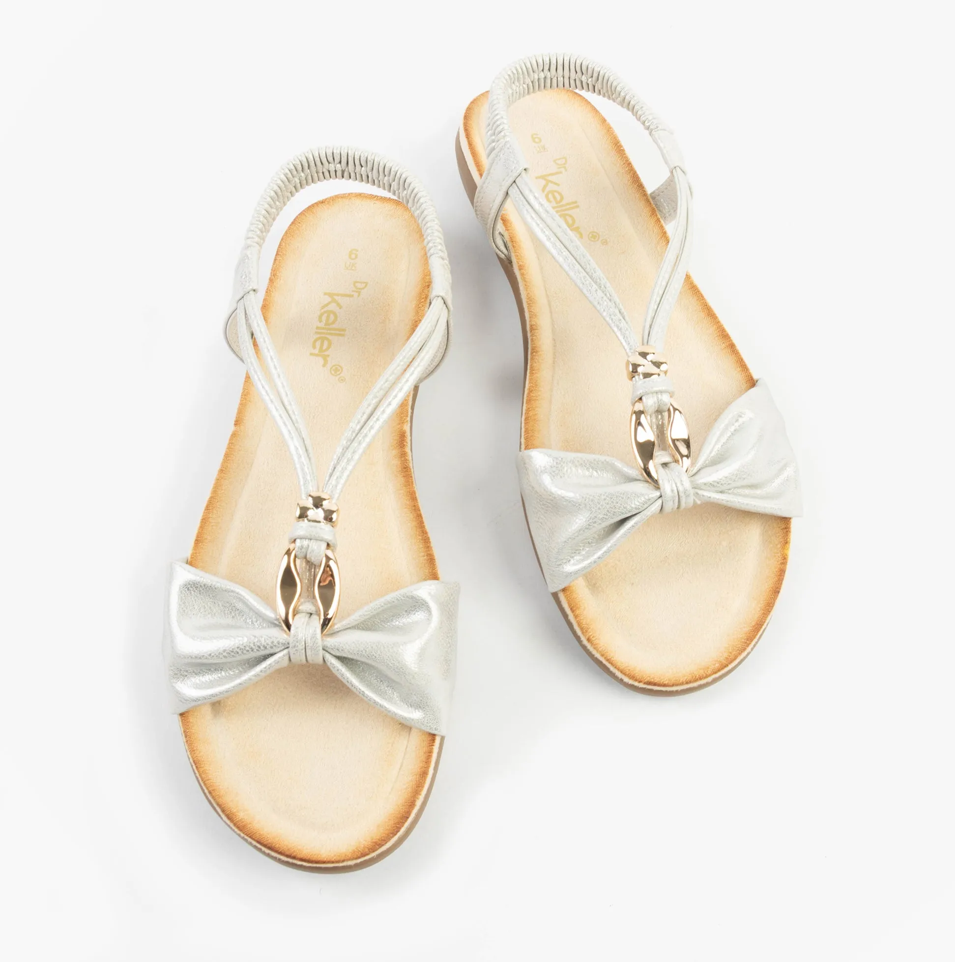 Dr Keller JAN Womens Sandals White Metallic sold by Shuperb product image thumbnail 2