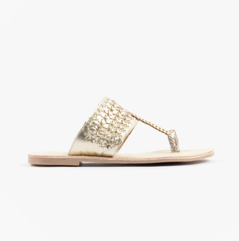 Dr Keller AVA Womens Sandals Gold made by Shuperb