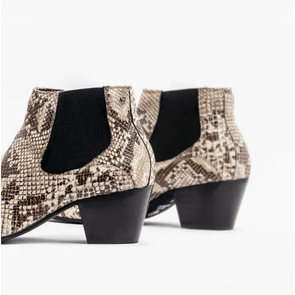 Club Cubano McCARTNEY Mens Leather Winklepicker Cuban Heel Boots Python sold by Shuperb product image thumbnail 5