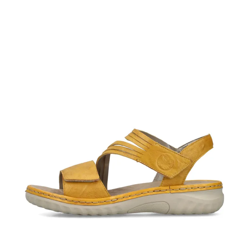 Rieker 60464-68 Womens Sandals Yellow sold by Shuperb
