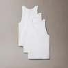 Calvin Klein 3 Pack Mens Lounge Tank Tops White sold by Shuperb