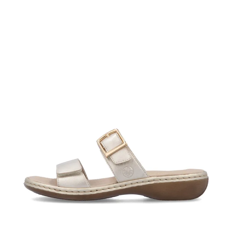 Rieker 65957-90 Womens Sandals Gold sold by Shuperb