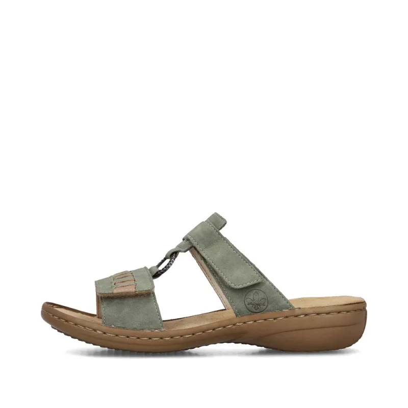 Rieker 60881-52 Womens Sandals Green sold by Shuperb