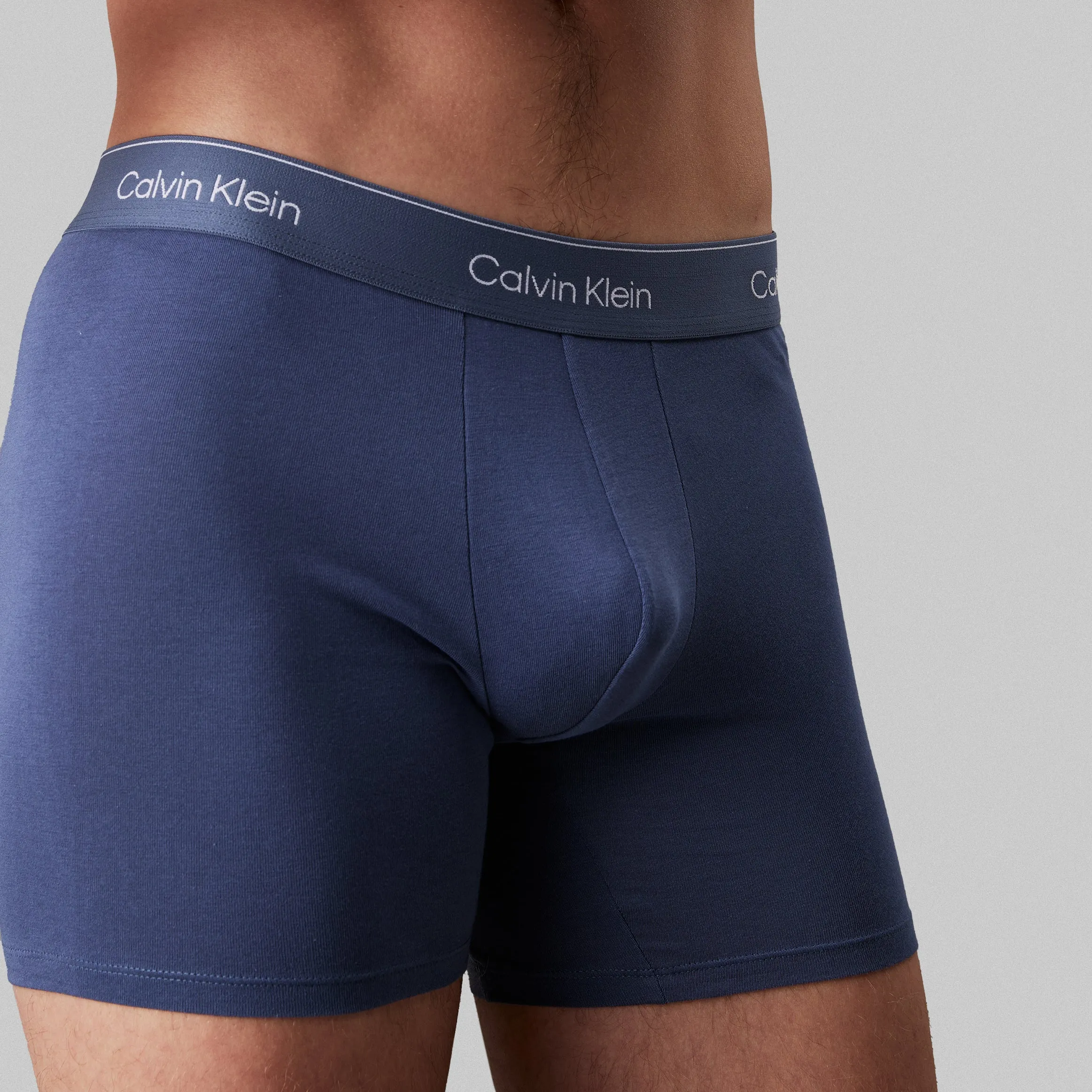 Calvin Klein ICON COTTON STRETCH Mens 3 Pack Boxer Briefs Multicoloured sold by Shuperb product image thumbnail 3
